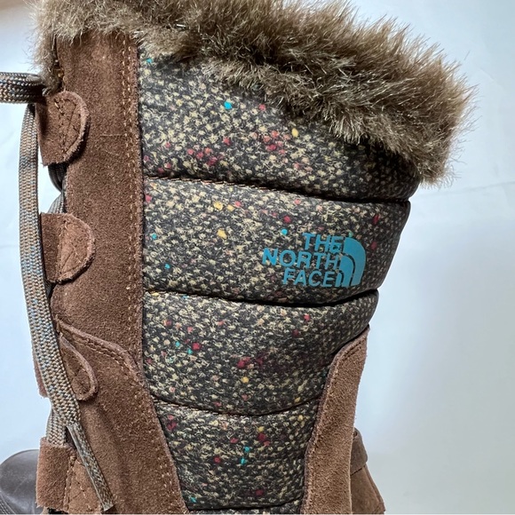 🎉HP🎉 The North Face Nuptse Purna Waterproof Faux Fur Trim Winter Boots 7 EUC - Picture 6 of 12